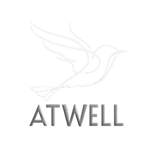 An logo that says Atwell that you can move