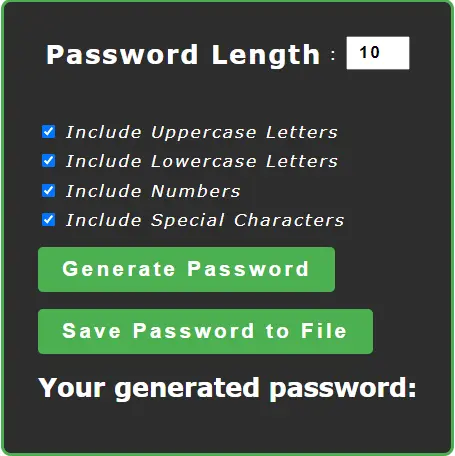 password generator